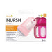 BOON NURSH SILICONE BABY BOTTLES WITH COLLAPSIBLE SILICONE POUCH - 8 FL OZ/3PK MEDIUM FLOW NIPPLE, BPA-FREE