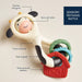 ITZY RITZY ITZY SPINNER SENSORY TEETHING RATTLE - COW TEETHERS ITZY RITZY