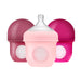 BOON NURSH SILICONE POUCH BABY BOTTLES - 4 FL OZ/3PK: ANTI-COLIC, WIDE NECK, BPA-FREE