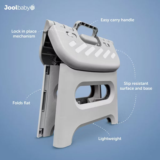JOOL BABY LOCK ‘N STEP FOLDING STEP STOOL - GRAY POTTY TRAINING JOOL BABY