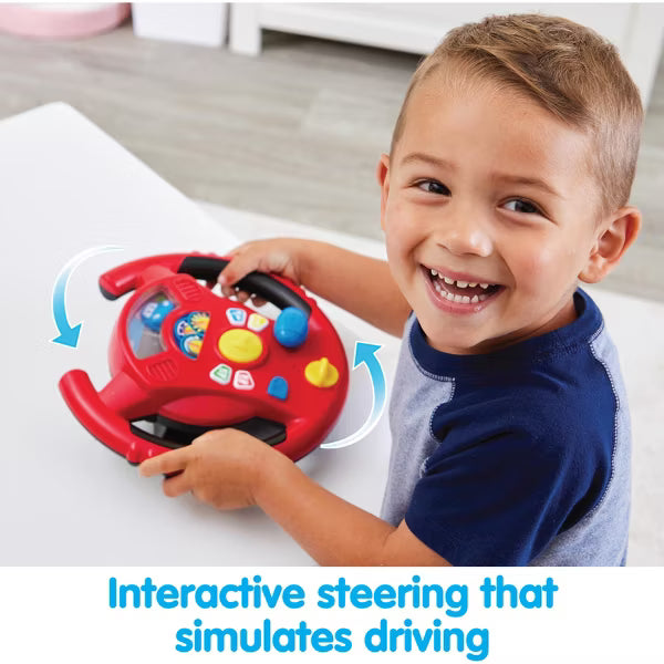 KIDOOZIE REV `N LEARN ACTIVITY WHEEL - GEAR UP FOR SENSORY & LEARNING FUN - PERFECT FOR YOUR LITTLE DRIVER AGES 2+ TOY KIDOOZIE