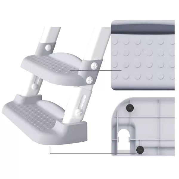 JOOL BABY READY STEP GO POTTY LADDER - GRAY