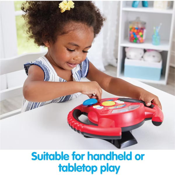 KIDOOZIE REV `N LEARN ACTIVITY WHEEL - GEAR UP FOR SENSORY & LEARNING FUN - PERFECT FOR YOUR LITTLE DRIVER AGES 2+ TOY KIDOOZIE
