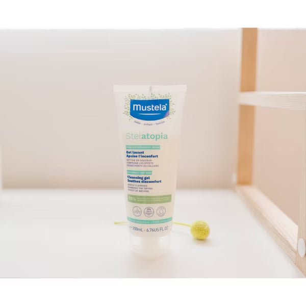 MUSTELA STELATOPIA FRAGRANCE FREE BABY CLEANSING GEL AND WASH FOR ECZEMA PRONE SKIN - 6.76 FL OZ MISC MUSTELA