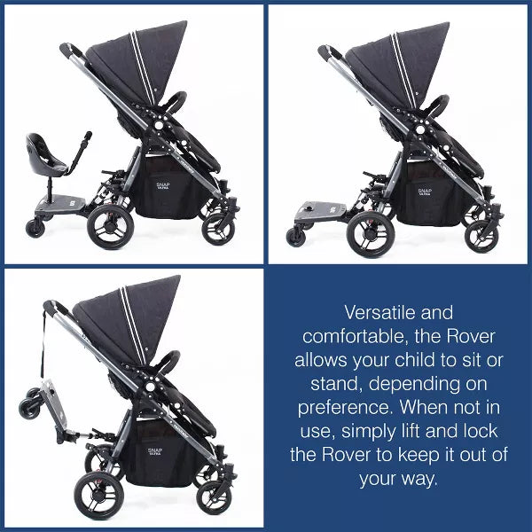 VALCO BABY ROVER RIDER, UNIVERSAL STROLLER ATTACHMENT, SIT OR STAND OPTIONS - COMPATIBLE WITH MOST STROLLERS ACCESORIES VALCO BABY