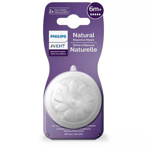 NATURELLE 2PK BOTTLE NIPPLE 6M+