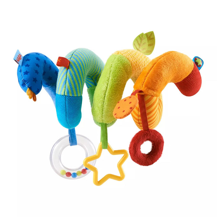 HABA - RAINBOW ACTIVITY SPIRAL - STROLLER SENSORY TOY FOR BABIES RATTLES HABA