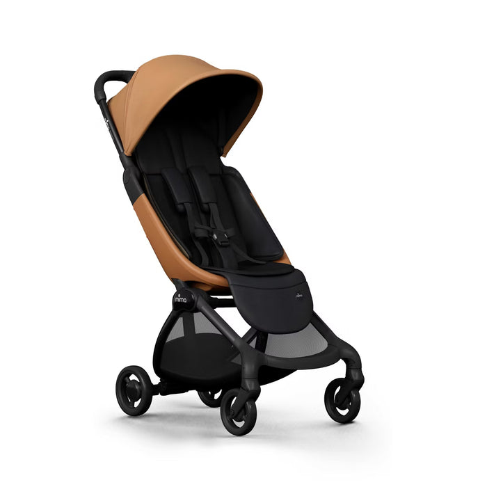 MIMA MIRO TRAVEL COMPACT LIGHT & STYLISH STROLLER . MOCHA CREAM TRAVEL STROLLER MIMA