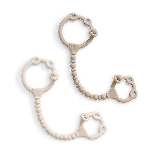 ITZY RITZY BEADED TOY STRAPS - 2PK: SILICONE, BPA-FREE, PACIFIER CLIPS BOTTLE ACCESORIES ITZY RITZY