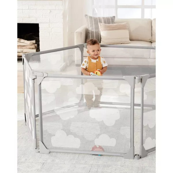 SKIP HOP PLAY ENCLOSURE EXPANDABLE BABY PLAYPEN GRAY — Little Luxury
