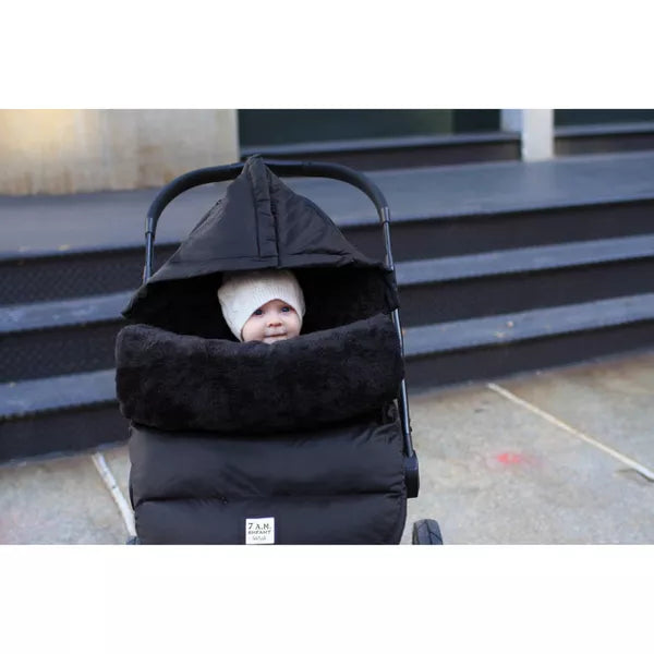 7AM ENFANT PLUSHPOD MULTI-SEAONAL FOOTMUFF - BLACK M/L