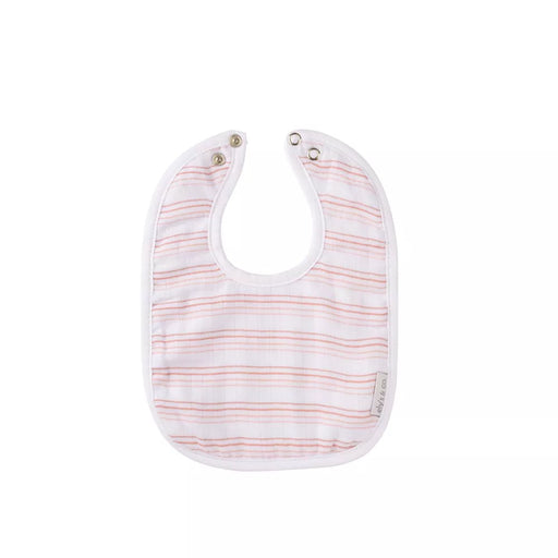 3PK BIB MUSLIN+TERRY SOLID PINK