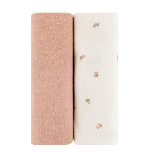 2PK MUSLIN SWADDLE BLANKET PEAR