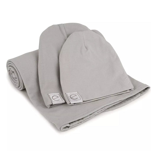 GREY SWADDLE & BEANIE GIFT SET