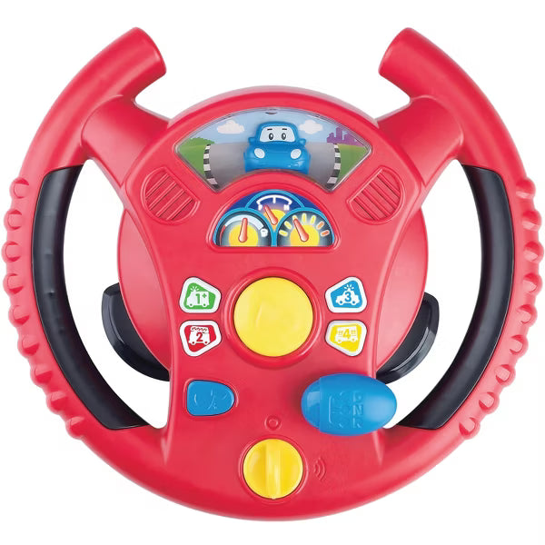 KIDOOZIE REV `N LEARN ACTIVITY WHEEL - GEAR UP FOR SENSORY & LEARNING FUN - PERFECT FOR YOUR LITTLE DRIVER AGES 2+ TOY KIDOOZIE
