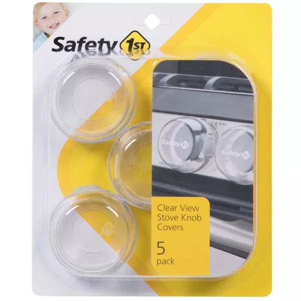 SAFETY 1ST CLEAR VIEW STOVE KNOB COVERS 5PK