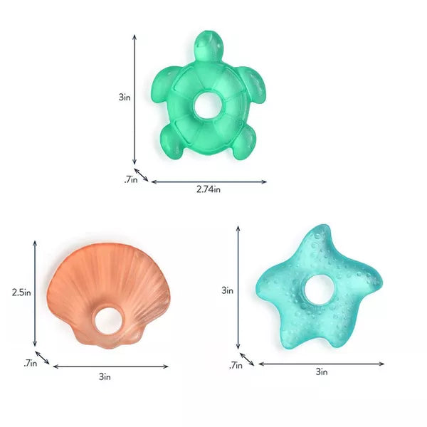 ITZY RITZY CUTIE COOLERS 3PK TEETHER SET TEETHERS ITZY RITZY