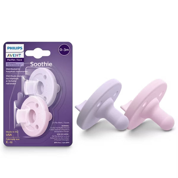 PHILIPS AVENT SOOTHIE PACIFIER, 0-3 MONTHS - 2 PACK PACIFIER AVENT