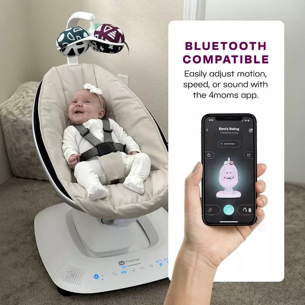 4MOMS MAMAROO MULTI-MOTION BABY SWING SMART CONNECTIVITY — Little 4MOMS MAMAROO MULTI-MOTION BABY SWING SMART CONNECTIVITY — Little