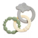 ITZY RITZY ITZY LOOPS TEETHER - GRAY/WHITE/SAGE - 3PC TEETHERS ITZY RITZY