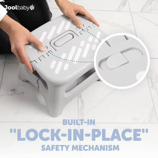 JOOL BABY LOCK ‘N STEP FOLDING STEP STOOL - GRAY POTTY TRAINING JOOL BABY