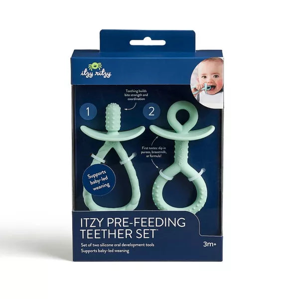 ITZY RITZY 2PK PRE-FEEDING TEETHER TOOLS TEETHERS ITZY RITZY
