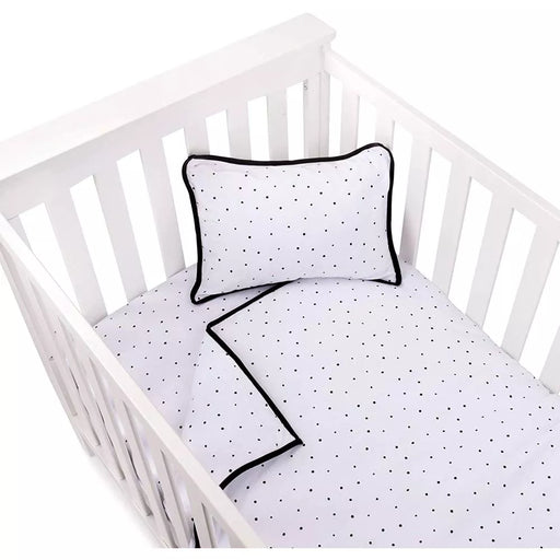 Ely's & Co. Baby Crib Bedding Sets Includes Crib Sheet, Quilted Blanket, Crib Skirt, and Baby Pillowcase 4 Piece Set