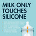 BOON NURSH SILICONE BABY BOTTLES WITH COLLAPSIBLE SILICONE POUCH - 8 FL OZ/3PK MEDIUM FLOW NIPPLE, BPA-FREE