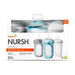 BOON NURSH SILICONE BABY BOTTLES WITH COLLAPSIBLE SILICONE POUCH - 8 FL OZ/3PK MEDIUM FLOW NIPPLE, BPA-FREE
