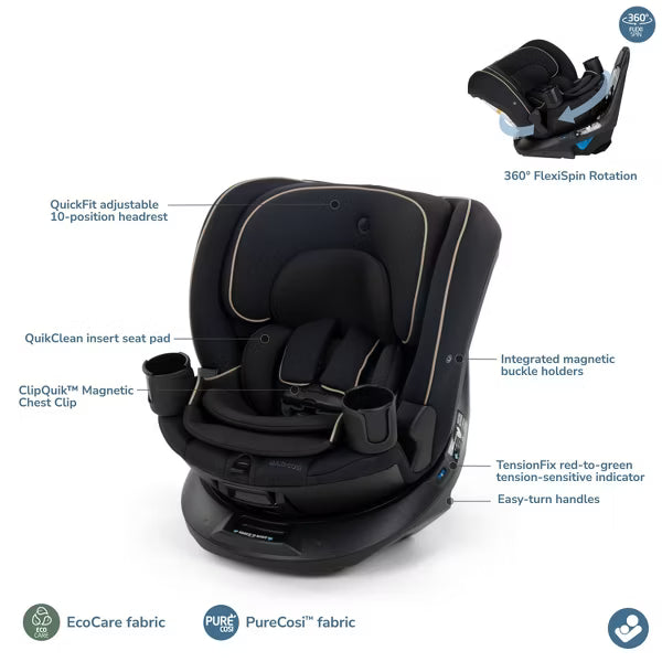MAXI-COSI ANDI CONVERTIBLE CAR SEAT - CASPIAN CAVIAR CAR SEAT MAXI COSI