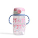 ITZY RITZY 13OZ POLYPROPYLENE SILICONE ITZY SIPS TODDLER WATER BOTTLE WITH WEIGHTED STRAW AND LEAK-RESISTANT LID BPA-FREE