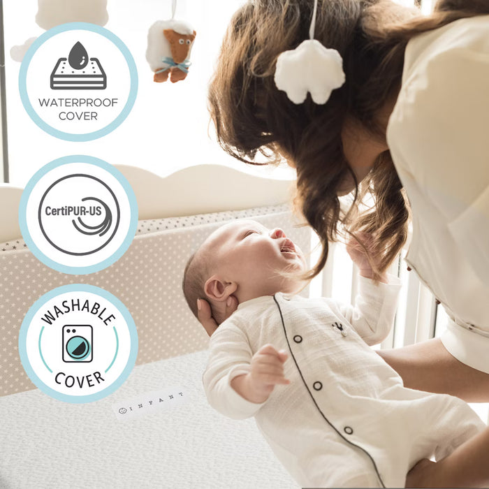 MODERA BABY ORGANIC COTTON DUAL-SIDED CRIB MATTRESS AND TODDLER BED MATTRESS - 52X27.5X5.5" MATTRESS MODERA BABY