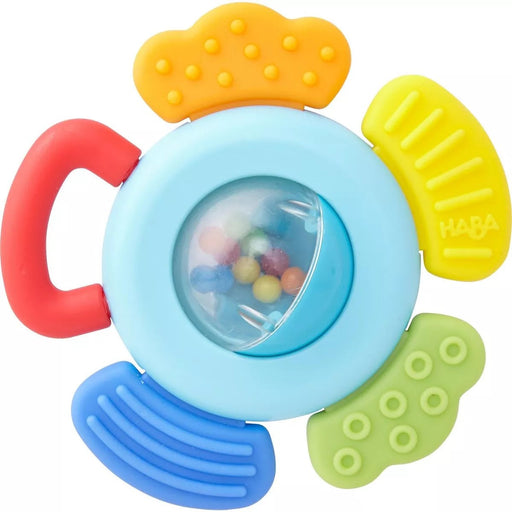 HABA - BLOSSOM PLASTIC BABY RATTLE – INFANT TEETHER TOY RATTLES HABA