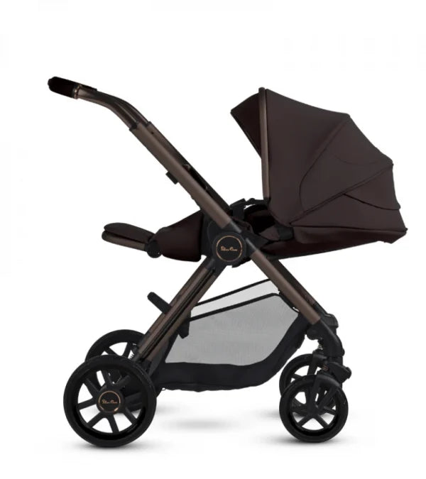 SILVER CROSS REEF 2 FULL SIZE STROLLER + FOLDING BASSINET - NEW STROLLER SILVER CROSS