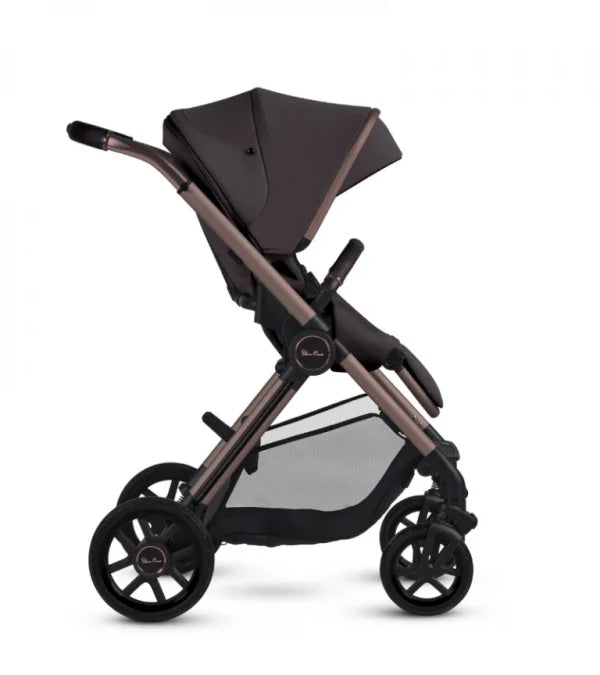 SILVER CROSS REEF 2 FULL SIZE STROLLER + FOLDING BASSINET - NEW STROLLER SILVER CROSS