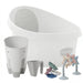 Shnuggle Splash & Play Bundle: Toddler Bath & Accessories Bundle - 5-Piece Set for Fun & Safe Bath Times White Grey Bath M4A