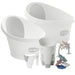 Shnuggle Splash & Grow Bundle: Baby & Toddler Bath Bundle + Accessories - 6-Piece Set for Every Stage White Grey Bath M4A