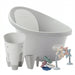 Shnuggle Newborn Bundle: Baby Bath & Accessories Bundle - 5-Piece Set | Cozy Support, Easy Cleanup & Sensory Fun Pebble Grey Bath M4A