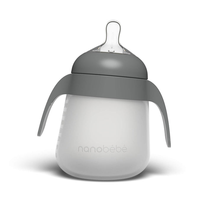 Flexy Bottle Quick-Click Handles - 2pk Grey Baby Bottles Nanobébé