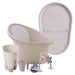 Shnuggle Bath & Change Bundle: Baby Bath & Changing Bundle + Accessories - 6-Piece Set for Cozy Bath & Diaper Time Taupe Bath M4A