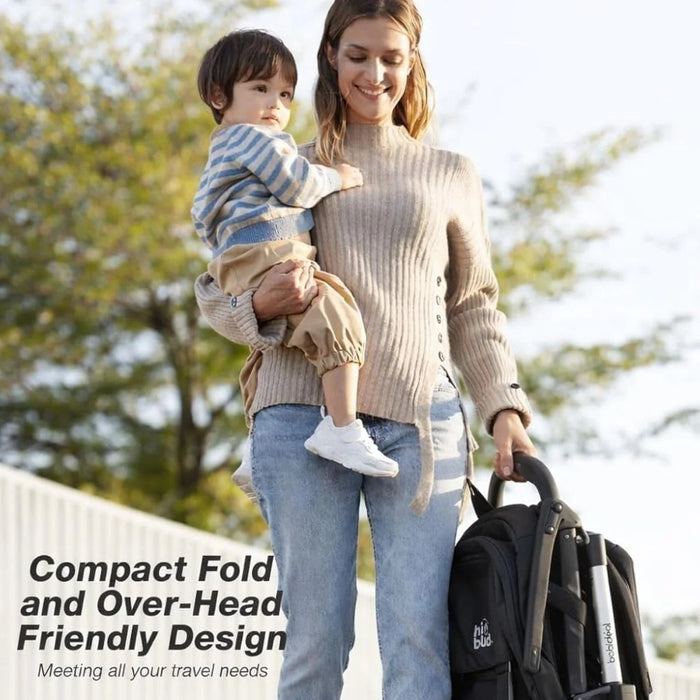 HIBUD FLOW ULTRA-COMPACT TRAVEL STROLLER - BLACK