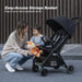 HIBUD FLOW ULTRA-COMPACT TRAVEL STROLLER - BLACK