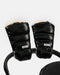 7AM ENFANT WARMMUFFS BLACK LIQUID SHINE ARCTIC WHITE FAUX FUR WARMUFFS 7 A.M.