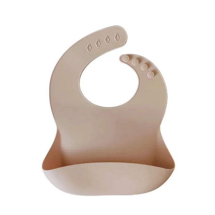 BABYLUXE BABY SILICONE BIBS WITH CRUMB CATCHER . CREAMY BIBS BABYLUXE