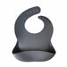 BABYLUXE BABY SILICONE BIBS WITH CRUMB CATCHER . DARK GREY BIBS BABYLUXE