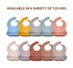 BABYLUXE BABY SILICONE BIBS WITH CRUMB CATCHER BIBS BABYLUXE