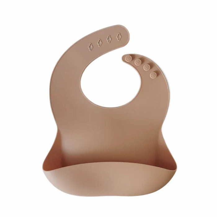 BABYLUXE BABY SILICONE BIBS WITH CRUMB CATCHER . APRICOT BIBS BABYLUXE
