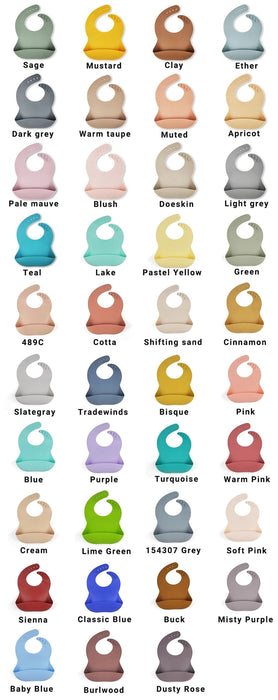 BABYLUXE BABY SILICONE BIBS WITH CRUMB CATCHER BIBS BABYLUXE