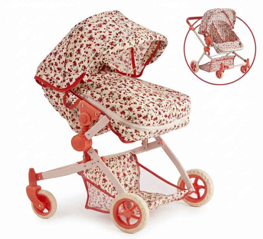 THE NEW YORK DOLL COLLECTION BABY DOLL STROLLER - FLORAL DOLL THE NEW YORK DOLL COLLECTION