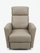 LEATHER ITALIA ASHBURY LEATHER SWIVEL + GLIDER RECLINER CHAIR . TAUPE GLIDER LEATHER ITALIA USA